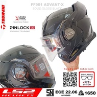 NEWEST LS2 FF901 Advant-X Solid Gloss Black Helmet