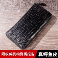 Factory Direct Supply 2024 New Style Thai Crocodile Leather Clutch Men New Style Genuine Crocodile Belly Long Wallet Fashion Casual Leather Clutch Clutch Bag Clutch Bag Men Women Gift E232 Mobile Phone Bag Shopping Bag Wallet Wallet, Armpit Bag, Laptop Ba