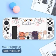 NS Accessories Cute Little Cat Protective Stand Case For Nintendo Switch OLED Cover Skin Shell PC Hard Case Anti-Shock for Switch OLED