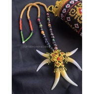 Typical DAYAK NECKLACE (6) + DAYAK STONE BEADS