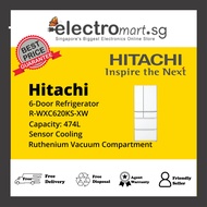 Hitachi R-WXC620KS - XW 474L Inverter 6-Door Refrigerator