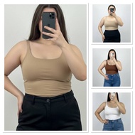 2PCS FYVIE L-XL FOAMED TOP WOMEN PLAIN CASUAL TOPS BUILT-IN PAD GENTLE LONG LASTING RANDOM COLOR