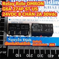 Relay Relay OMRON G6A 274P ST US 2A 30Vdc 8 PINS 24VDC 5VDC 48VDC , 234P S 12VDC kde8177