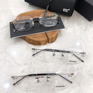 MONT BLANG眼鏡 MB0130O眼鏡 平光鏡 光學眼鏡 男女通用款眼鏡 男士眼鏡 商務休閒眼鏡 無框眼鏡 可自配度數近視 近視眼鏡架 學生眼鏡 防藍光眼鏡
