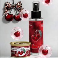 2pcs Cherry Series Fragrance Set, 100ml Portable Handbag Fragrance Spray + Extra Strong Air Freshene