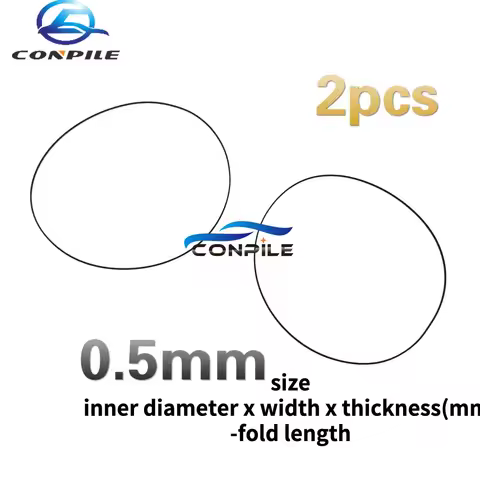 2pcs 0.5mm thickness width transmission rubber drive belt for Sony walkman repeater cassette deck co
