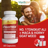 [FREE GIFT Glucosamine 10s] Maxxthick Male Max Enhancement Pill + Tongkat Ali Maca Horny Goat Weed