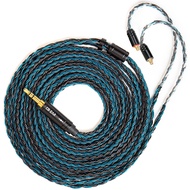 KBEAR ST16 Plus Earphone Cable 16 Core 5N OCC Silver-Plated Long IEM Cable for MMCX 3.5mm Plug Devic