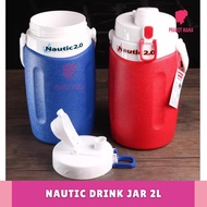 Nautic Drink Jar 2 Liter Drinking Water Container / Jumbo Portal Water Jug Teapot