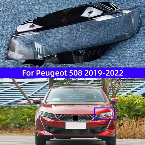For Peugeot 508L 508 2019 2020 2021 2022 Auto Accessories Glass Headlights Replace The Original Lamp