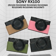 Halfcase Leather sony RX100 RX100II RX100III RX100III RX100IV RX100V RX100VI RX100VII Cover