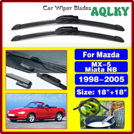 AQLKY Car Wiper Blades For Mazda MX-5 MX5 Miata NB 1998 - 2005 Front Window Windscreen Windshield Ca