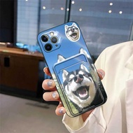 Graffiti Anti-knock Phone Case For iphone 11 Pro/ip11Pro Anti-dust Card slot Card sleeve Cute Cat Wa