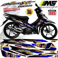 Decal Sticker Striping Variasi Supra X 125 Fi 2016-2022 New Honda Supra X 125 Injeksi Fi 2016-2017-2