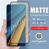 Full Cover Matte Tempered Glass For Poco X6 Pro X6Pro 5G 2024 Anti-Fingerprint Matte Screen Protecto