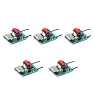 5 Pcs Buck Converter Stabilizer DC-DC Step Down Module 12V 24V 36V 48V 72V To 5V 1A USB Galvanic Iso