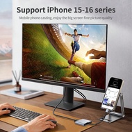 NADODO 3-In-1 USB-C Hub, Portable Docking Station, 4K Type-C To HDTV1.4+USB3.0+D100W Charger Port, T