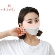 [WillBeRedS] Breathable Ice Silk Eye Protection Masks Adjustable Cool Anti-UV Sun Face Cover Outdoor Cycling Hiking Sun Protective Face Masks [NEW]