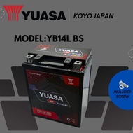 YUASA YB14L-BS YB14L YB14 GEL BATTERY CB1000 CB1100 F CX650 KZ1000 ZX750 F VN700 A CBX750P FJ1100 Ol