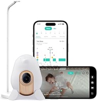CuboAi Smart Baby Monitor 3 with Floor Stand, 2.5K QHD Night Vision WiFi Camera, 2-Way Audio, Temper