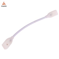 220V EU LED Strip Plug with COB 360LEDs Light Strip Connector, 2-pin COB LED Strip Light Fix Clips.