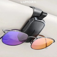 Magnetic Car Visor Glasses Holder Leather Sunglasses Clip Universal Car Sun Visor Organizer for Glas