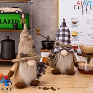 ALICE Gnome Plush Doll, Elf Rudolf Stuffed Doll, Toy Long-Beard Christmas Ornament Faceless Doll Xma