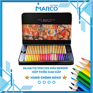 Hộp Bút Chì Màu Khô, Gốc Dầu Cao Cấp Marco 3100 Renoir 36/48/72/100/120 Màu - Nghệ thuật vẽ chuyên n