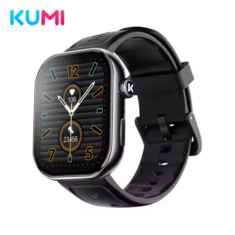 KUMI KU7 Plus 2.02″ Smart Watch with ChatGPT AI, Offline Voice Assistant, Heart Rate SpO2 Sleep Moni