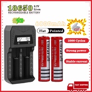 18650  battery (6800mAh/9800mAh) for extended battery life Li-ion includes rechargeable battery and 
