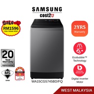 Samsung 15kg Inverter Smart Top Load Washing Machine | WA15CG5745BDFQ WA14R6380BV/FQ (Mesin Cuci Washer Mesin Basuh 洗衣机)