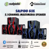 Salpido G3X Dynamic Modern Sound System 2.1 Channel Multimedia Speaker With Bluetooth / 20W+10Wx2 Wa