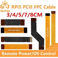 Raspberry Pi 5 PCIE FPC Cable With 90R differential matching Higher Speed 3/4/5/7/8CM For M.2 NVMe S
