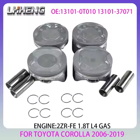 2ZR-FE Engine Piston For TOYOTA COROLLA Saloon MATRIX YARIS 1.8L 1.8 L T L4 GAS E15 06-19 13101-0T01