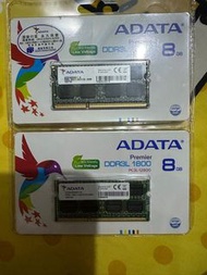 ADATA Premier DDR3L 1600 8GB 記憶體 2條