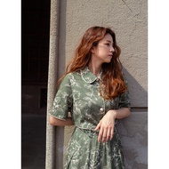 20S Tnewties Lollipop Exchange Floral Top Half-Length Skirt Two-Piece Suit Whole Set Wear Summer