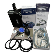 Baxtel Aneroid Sphygmomanometer Blood Pressure Monitor Set With Double Head Stethoscope Regular