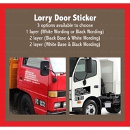 Customised Commercial Lorry JPJ 3M STICKER / Company Name + Address (3M Sticker)