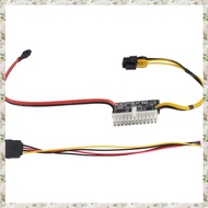 (UJCZ) High Power 300W 12V DC5.5X2.5MM Input DC-ATX PSU ATX Switch Mining PSU 24Pin MINI ITX DC ATX