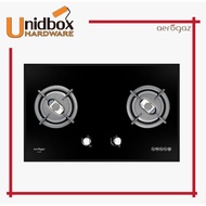 AZ-283F 80CM Tempered Glass Gas Hob-PUB/AEROGAZ/2 Burners/Kitchen Appliances/Cooking Hobs/Gas Stove/