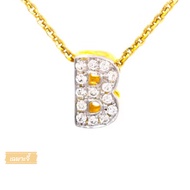 Happy Jewelry Carved Diamond Pendant (B) Real 37.5% Pure Gold Body (9K) [Only Pendant] PD214