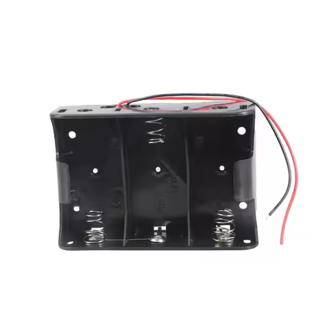 Durable ABS Plastic LR20 D Battery Box with Shockproof Design for Electronics Accessories
