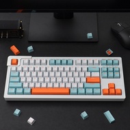 Two-color 113-key mechanical keyboard keycap ABS two-color molding OEM height fit 61/64/84/87