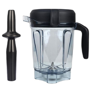 Blender Pitcher 64oz Low-Profile with Tamperfor 750 5200 5000 6300 7500 Vm0102 Vm0103 Classic/Commer