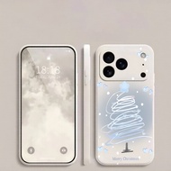 Blue Line Christmas Tree Phone Case Suitable for OPPO Reno 16Pro 15Pro 15 14Pro 14 13Pro 13 11Pro 10