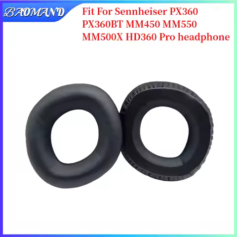 BAOMAND For Sennheiser PX360 PX360BT MM450 MM550 MM500X HD360 Pro Headphone Headset 1 Pair Replaceme