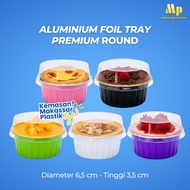 ALUMINUM FOIL TRAY (PREMIUM) ROUND FLAT ALUMINUM/ ALUMINUM TRAY @25 PCS