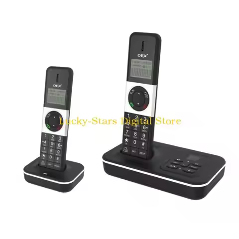 T3EE Landline Phones D1002 TAMD Handset Cordless Phone With Answering Machine Caller Waiting Support