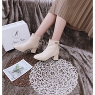 [REAL Photo] 5CM HIGH HEEL BOOTS THAT FLOOR YOUR FORM AND EASY TO MIX AND MIX - B3T16