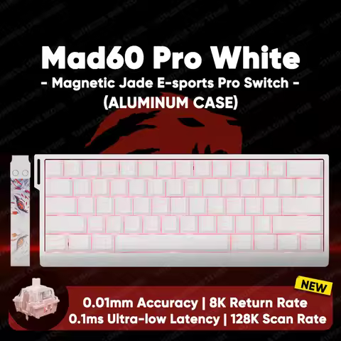 Madlions mad60he Mad60 Mad68 HE Mechanical Keyboard Magnetic Switch Mad60he Wired Game Keyboard Rapi